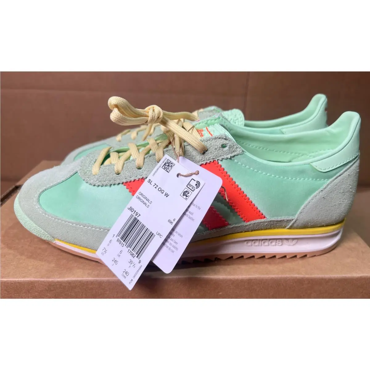Adidas shoes - adidas SL 72 - JI0197 - Green (UPC: 197615170829) 3