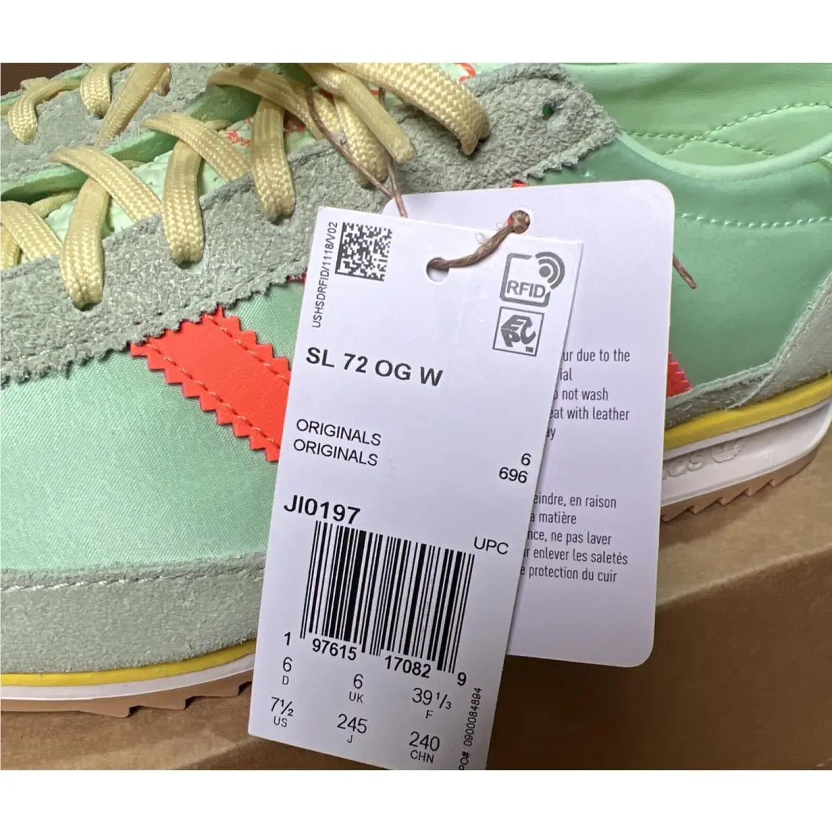 Adidas shoes - adidas SL 72 - JI0197 - Green (UPC: 197615170829) 4