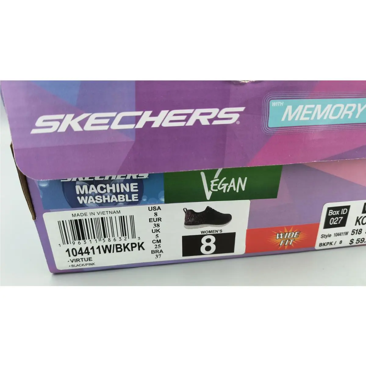 Skechers shoes - BLACK PINK 10