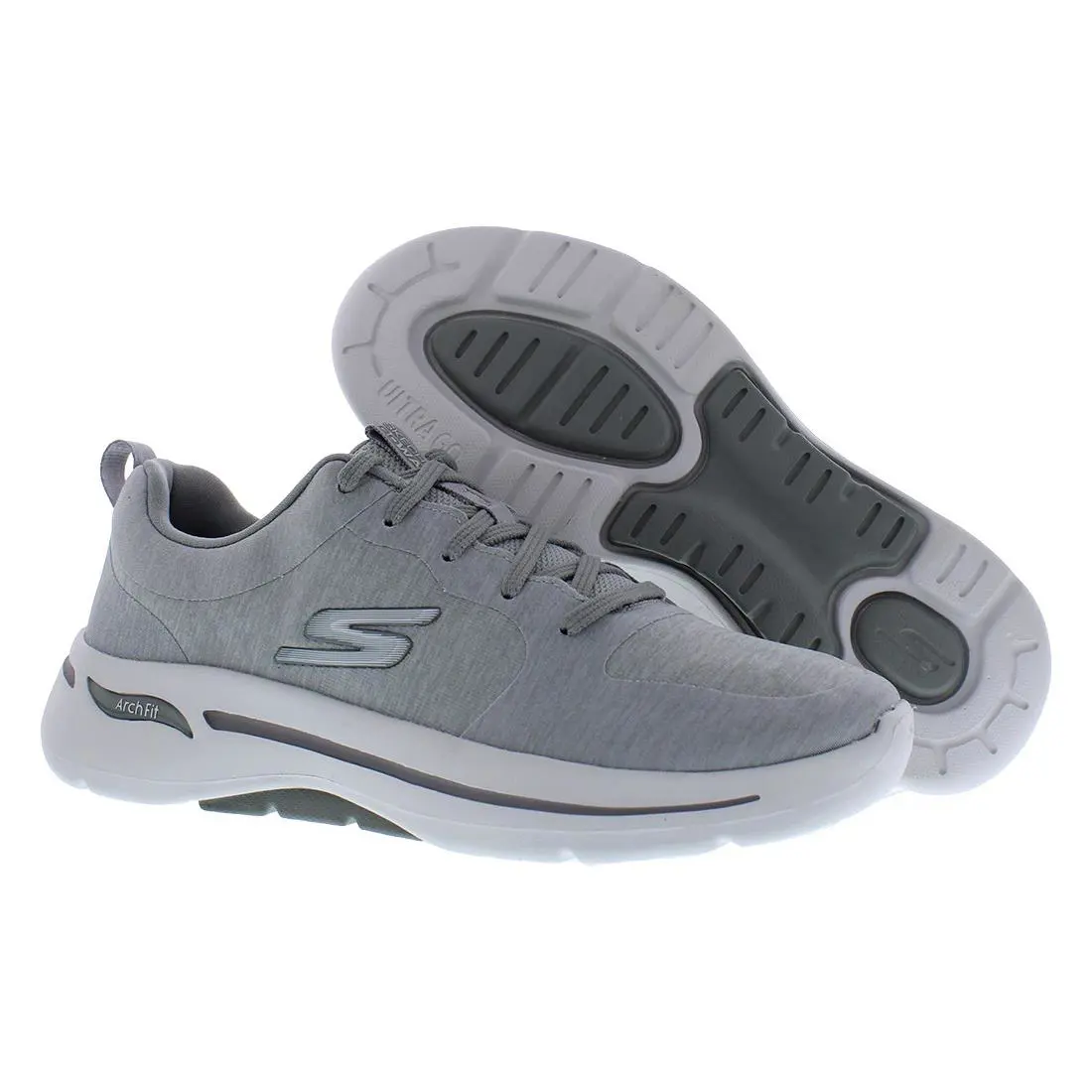 Skechers Go Walk Arch Fit - Moon Shadows Womens Shoes Size 5 Color: Grey