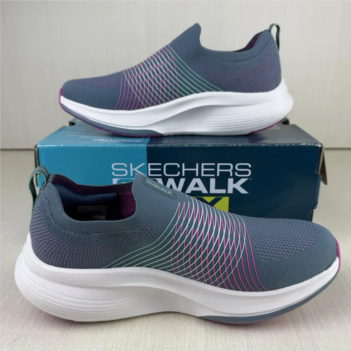 Skechers shoes - Skechers Go Walk Max Sally - 125052 - Grey/Purple 0