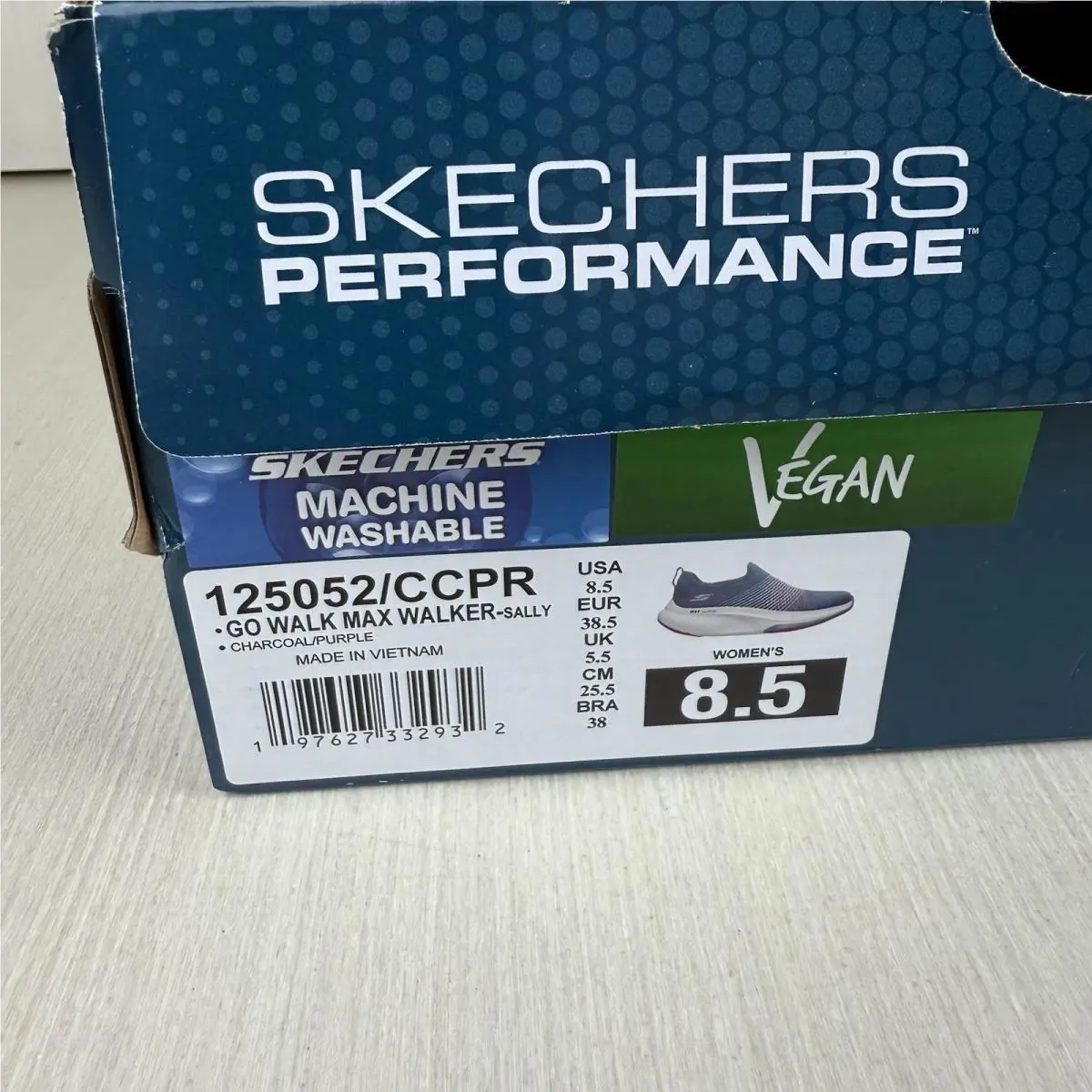 Skechers shoes - Skechers Go Walk Max Sally - 125052 - Grey/Purple 6