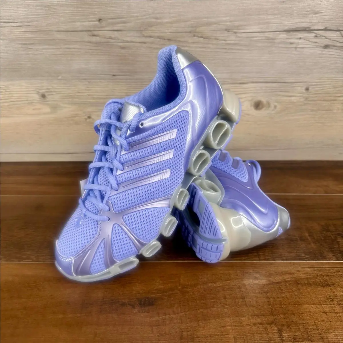 Adidas Mega Ghostride Womens Size 8.5 Blue Spark Metallic JR5789