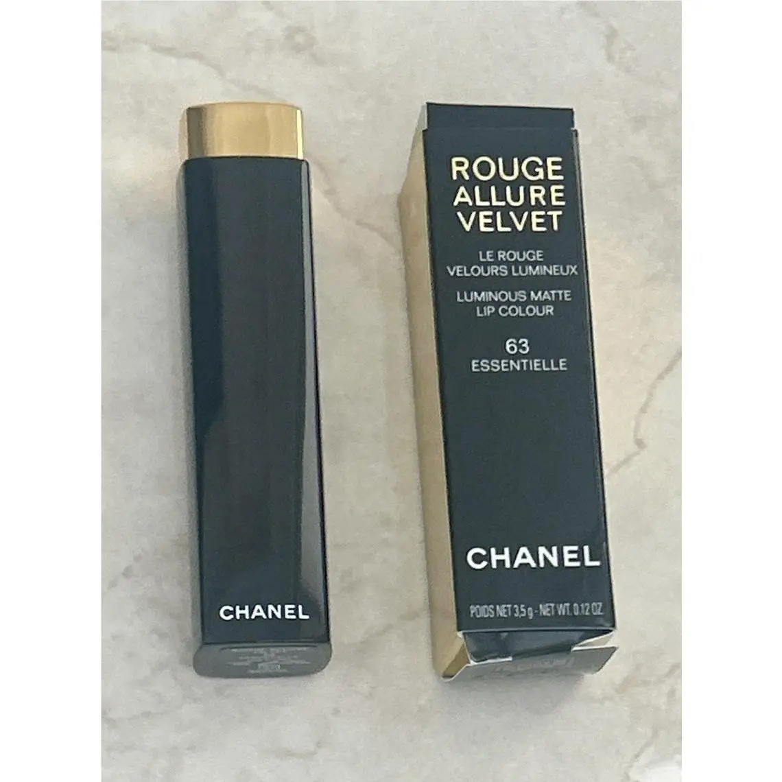 Chanel Rouge Allure Velvet Luminous Matte Lip Color 63 Essentielle