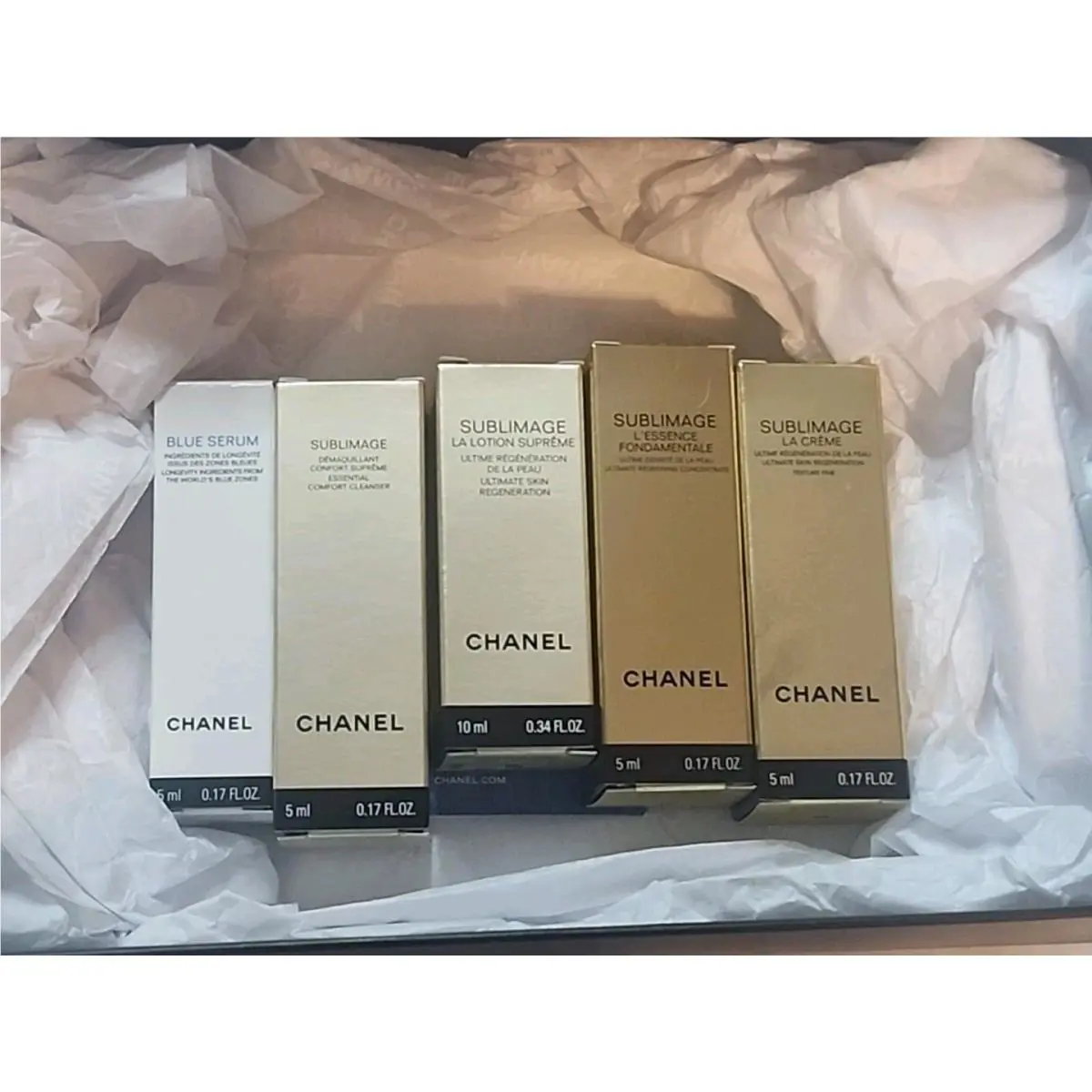Chanel Sublimage Beauty Sample Size Skincare Set of 5 0.17OZ/5ML