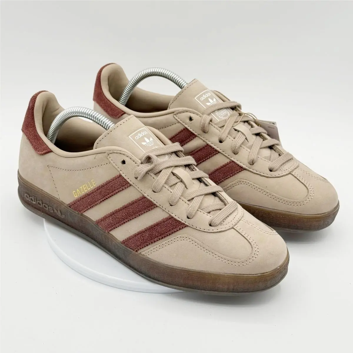 Adidas Gazelle Indoor Size 9 Mens Khaki Brown Gum JQ8387