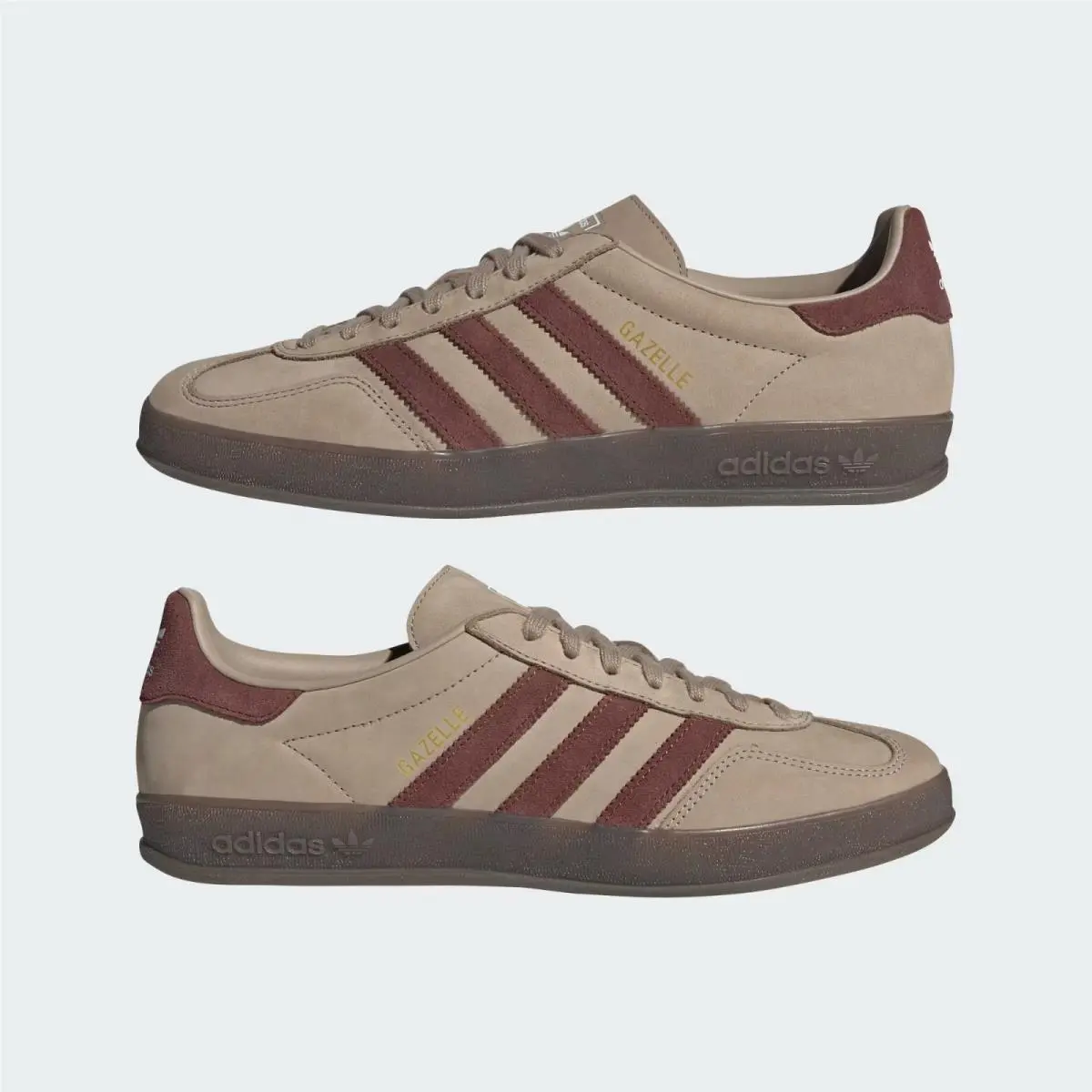 Adidas shoes - Gazelle indoors - Gazelle indoors - JQ8387 - Trace Khaki / Fox Brown / Cloud White 4