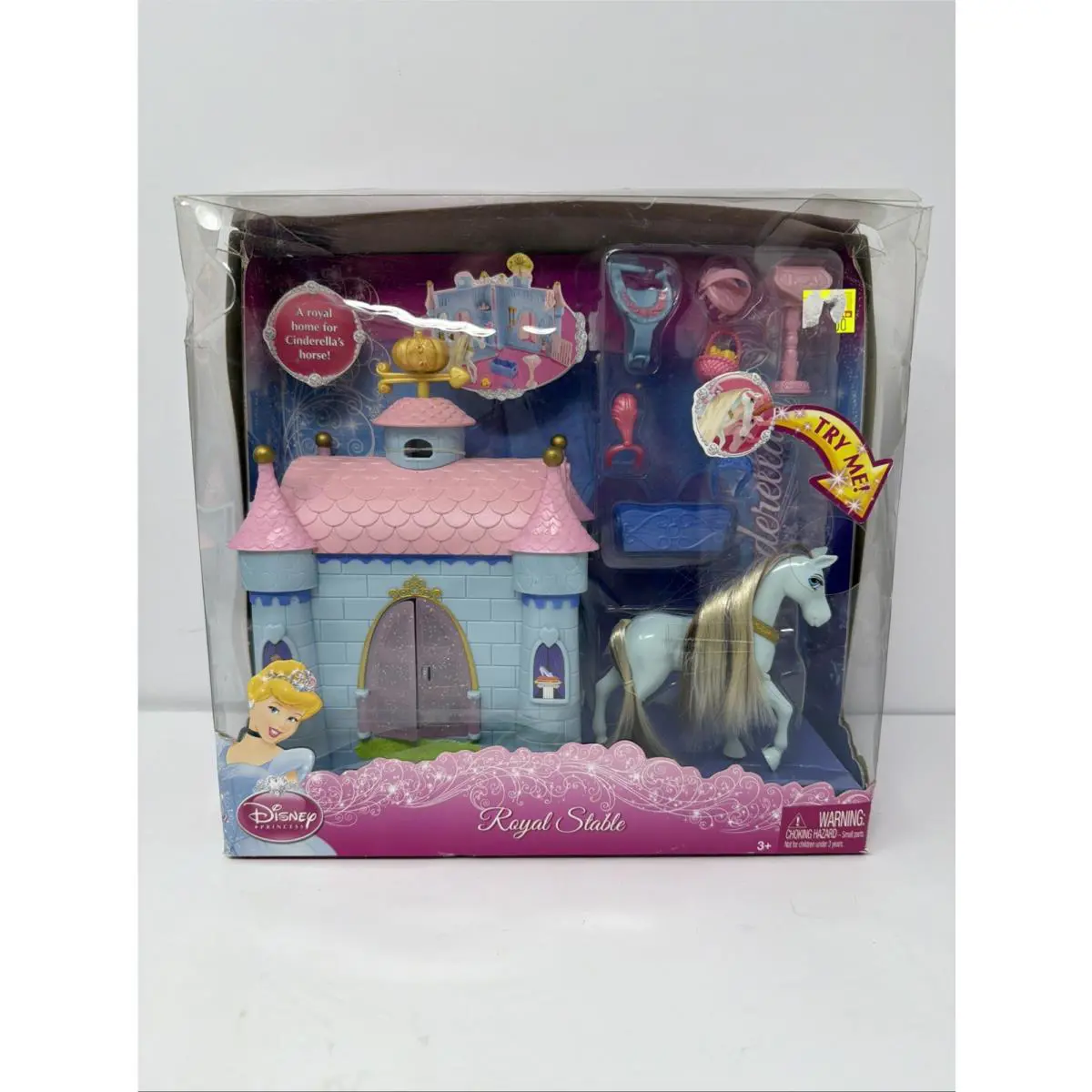 Royal Stable Disney Princess Cinderella Polly Pocket Play Set Rare 2010