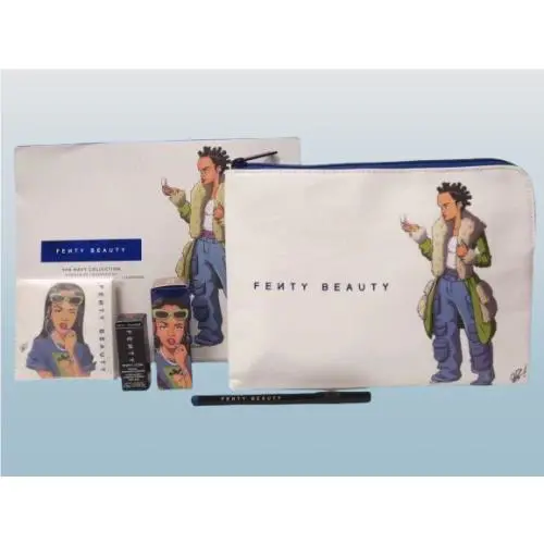 Fenty Beauty The Navy Collection 5 Piece Lip Eye + Accesories Set Boxed