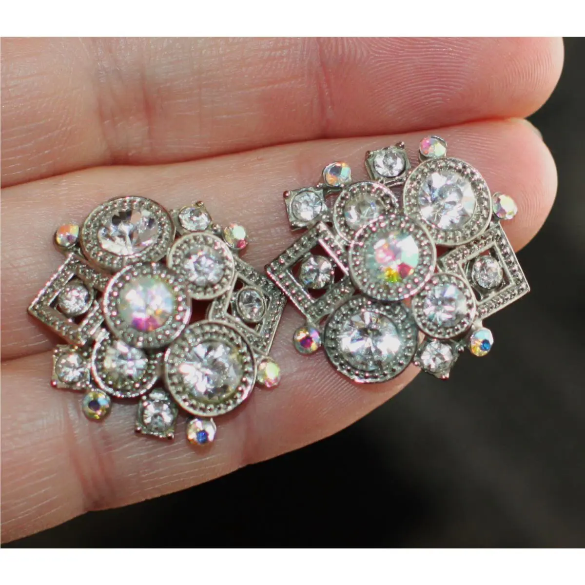 Kate Spade NY Earrings Day Tripper Aurora Borealis Kenneth Jay Lane Lot 2 Kjl