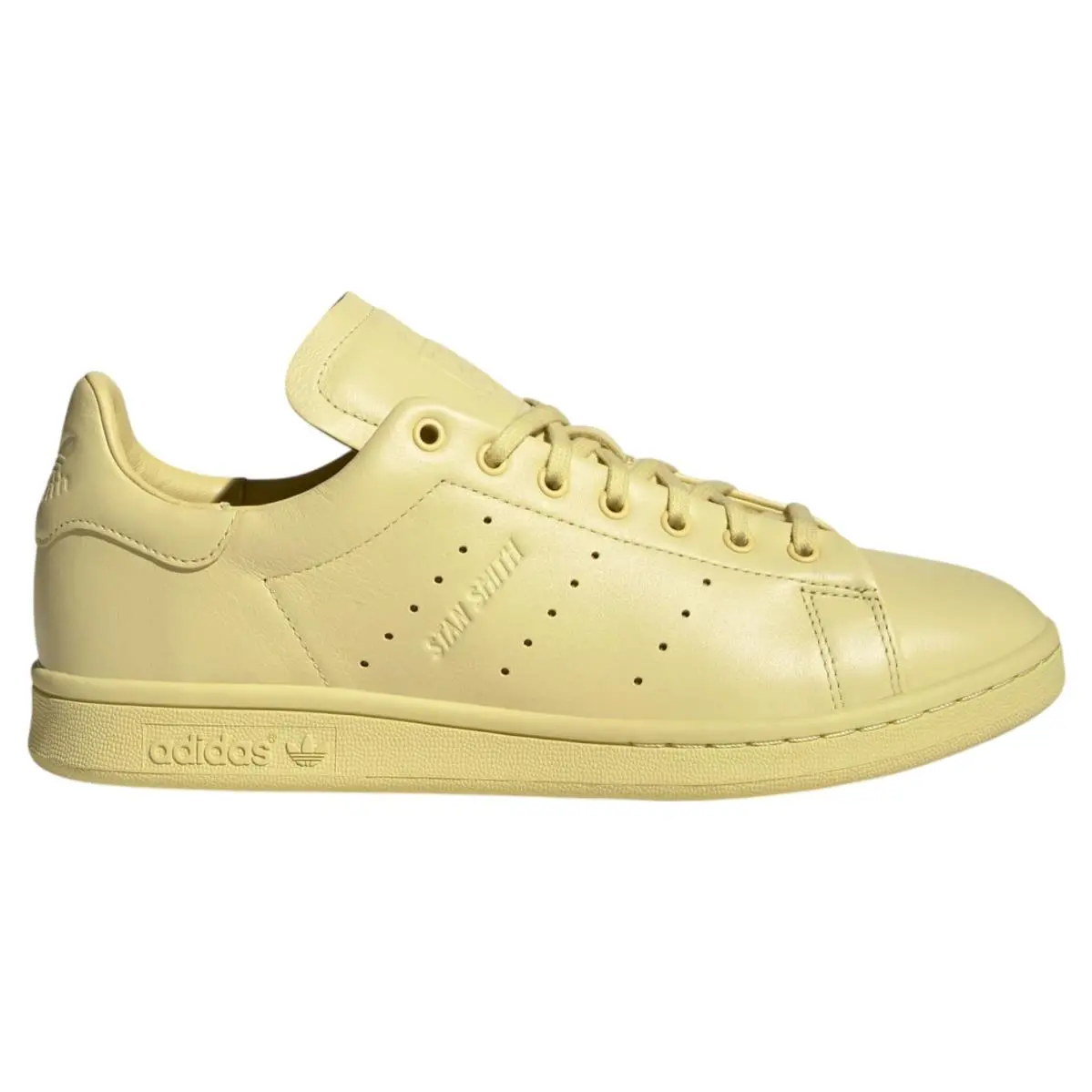Adidas Stan Smith Sneaker Shoes Powder Yellow Leather Men`s Size 12 JI3369