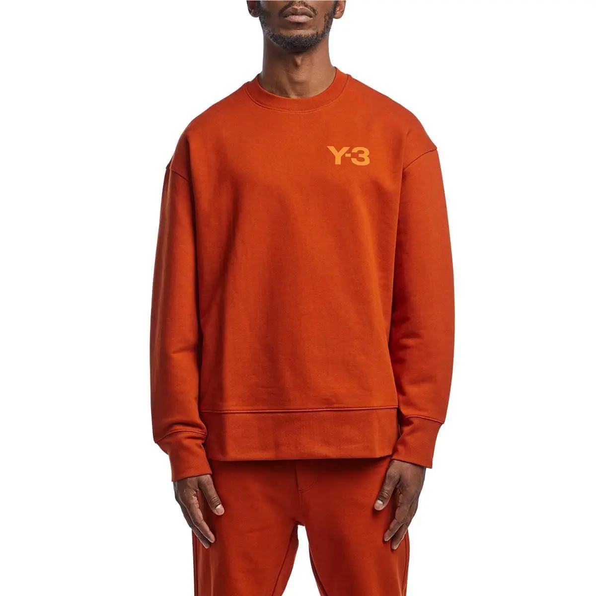 Adidas Y-3 by Yohji Yamamoto Men Classic Chest Logo Sweatshirtfox Red