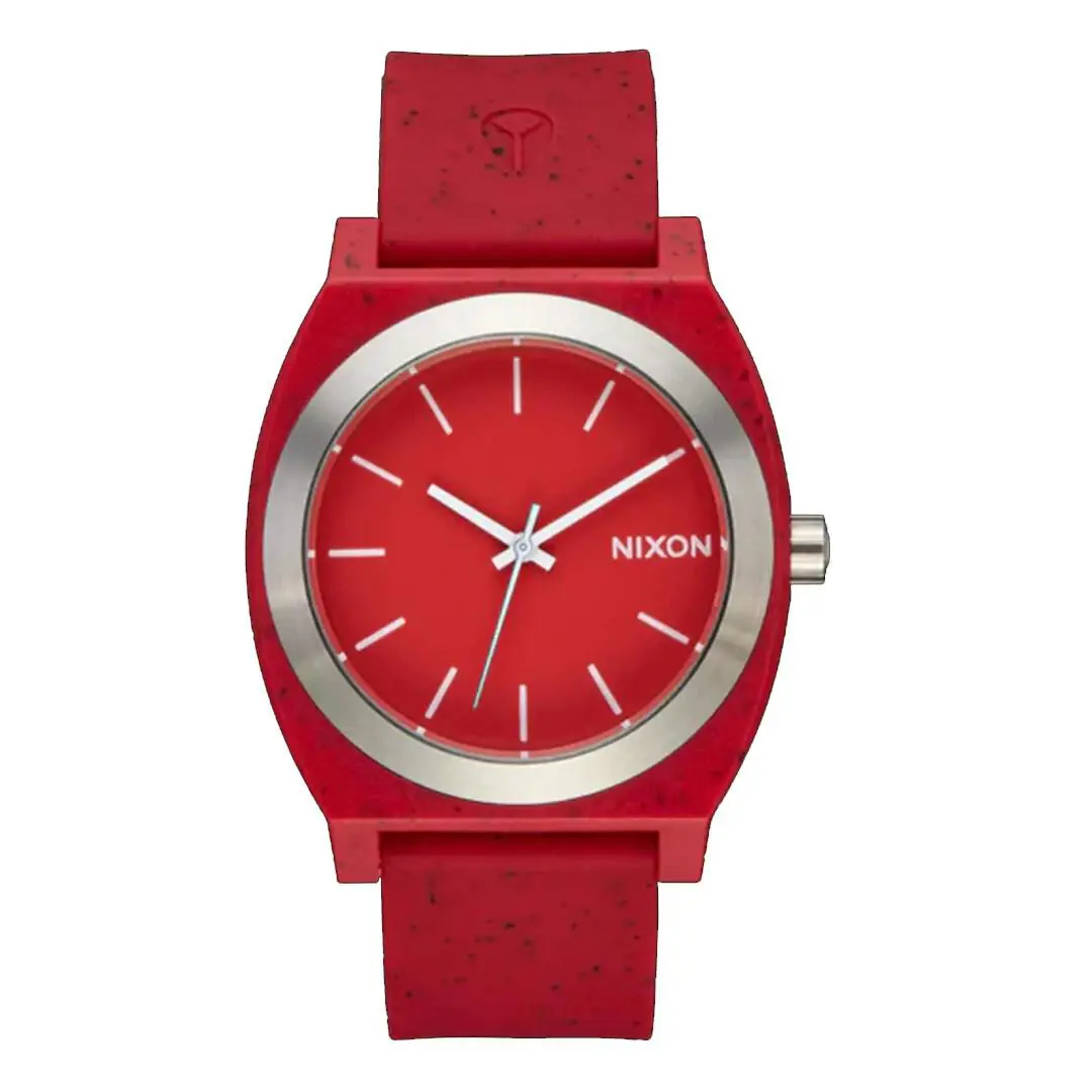 A1361 200-00 Time Teller Opp Red Silicone Watch by Nixon