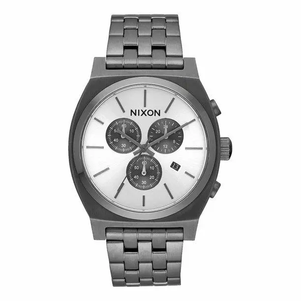 Time Teller Chronograph All Gunmetal Watch A972-632 / A972 632 / A972632 by Nixon