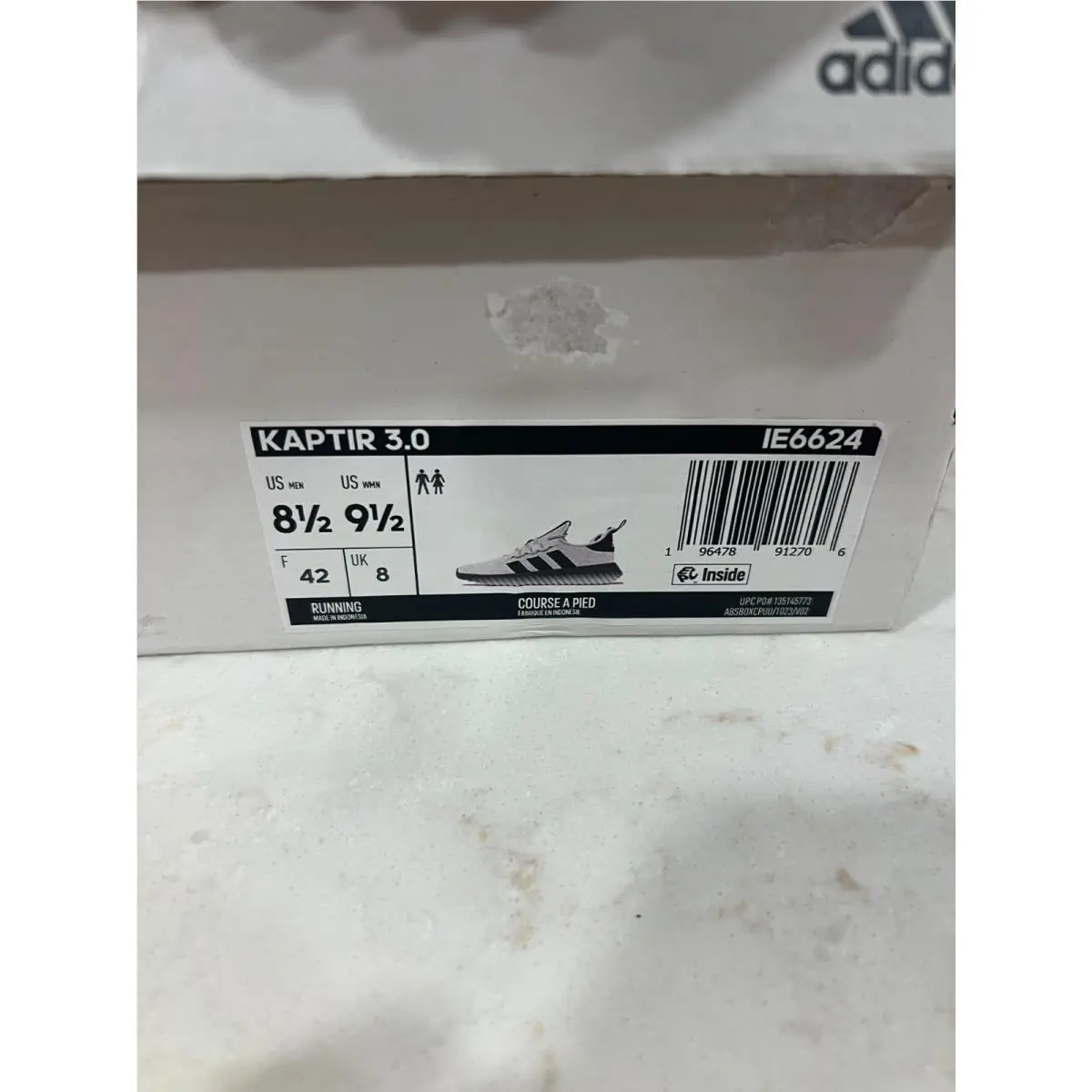 Adidas shoes - adidas Kaptir 3.0 Lace Up - IE6624-A - White (UPC: 196478912713) 4