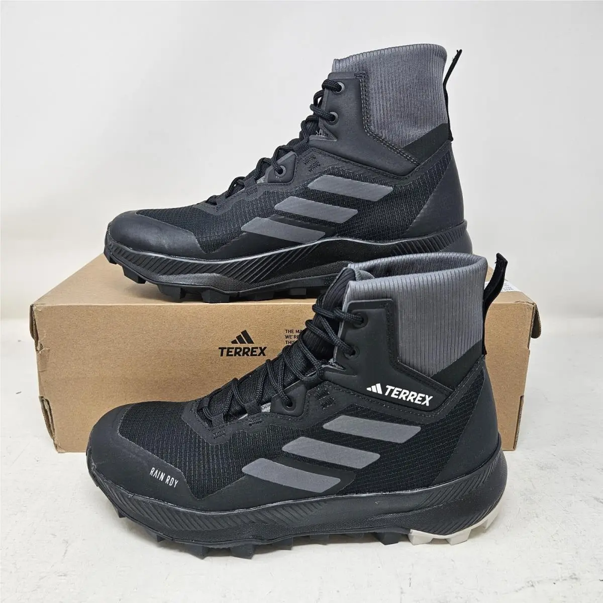 Wmns Adidas Terrex Hiker R.rdy Waterproof Black Hiking Shoes / HQ3556 / Size 7