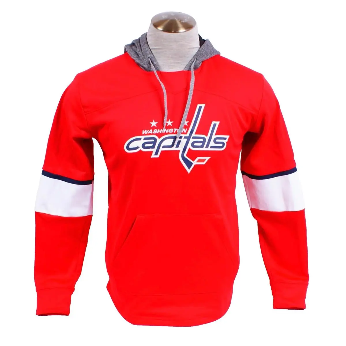 Adidas Men`s S Red Washington Capitals Hoodie Sweatshirt Hooded