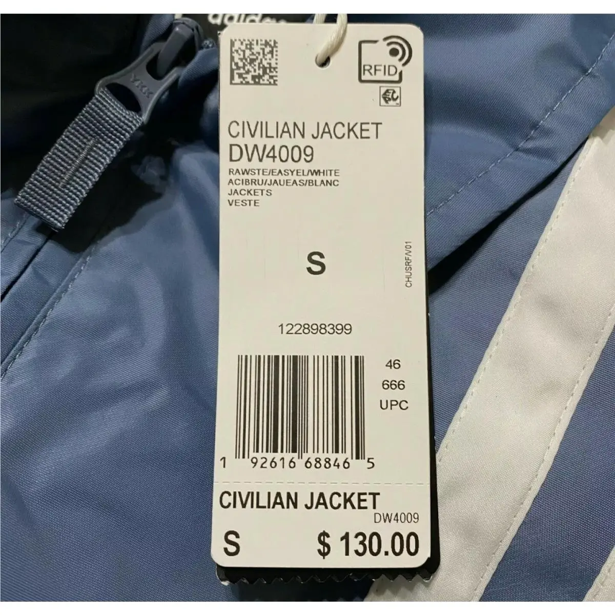 Adidas clothing - Civilian Jacket - Civilian Jacket - Blue (UPC: 192616688465) 9