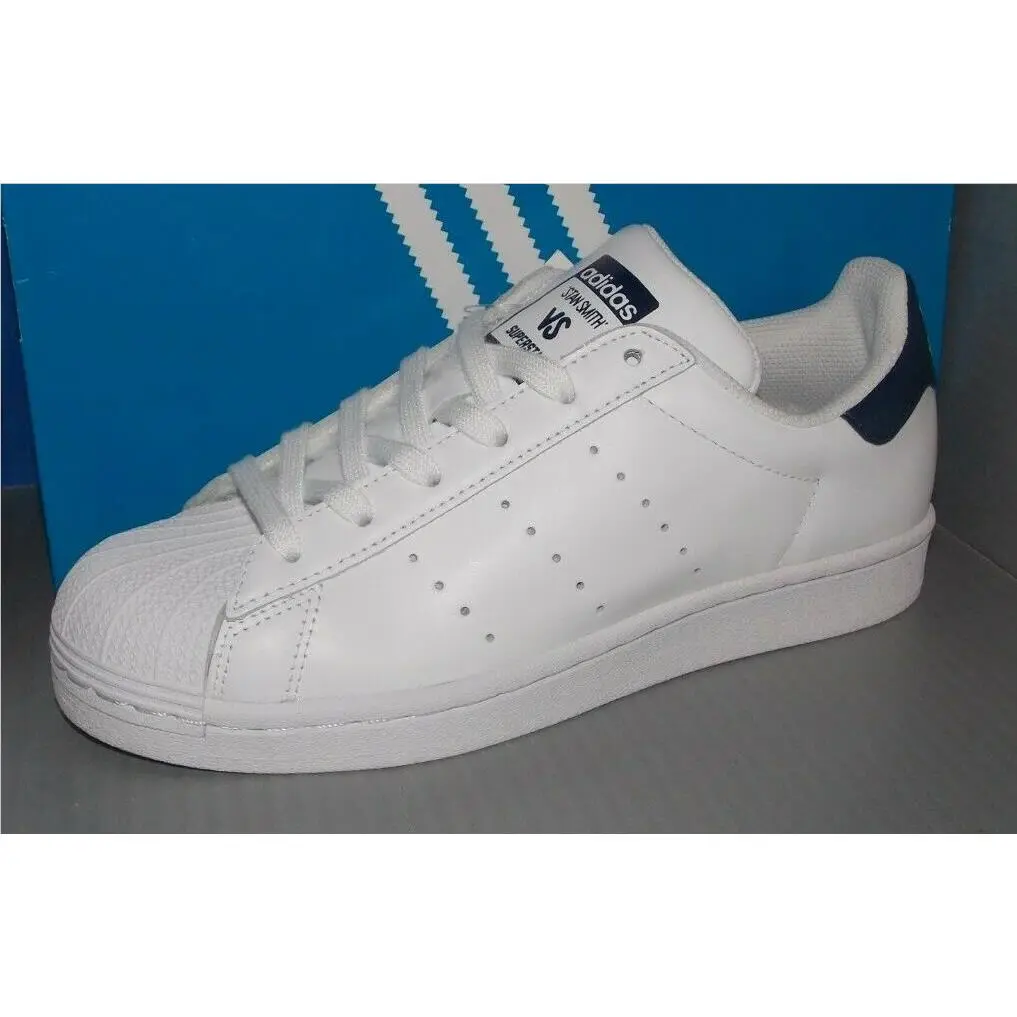 Womens Adidas Stan Smith in Colors White / White / CO Navy Size 6.5