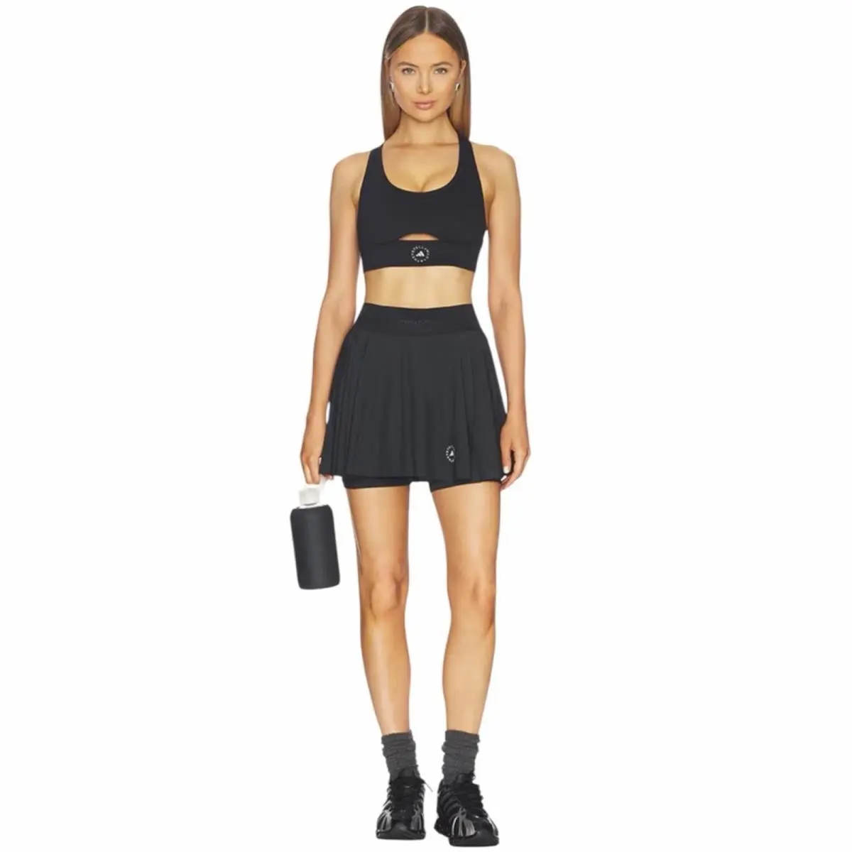 Adidas by Stella Mccartney True Purpose Training Pleated Skort in Black XS