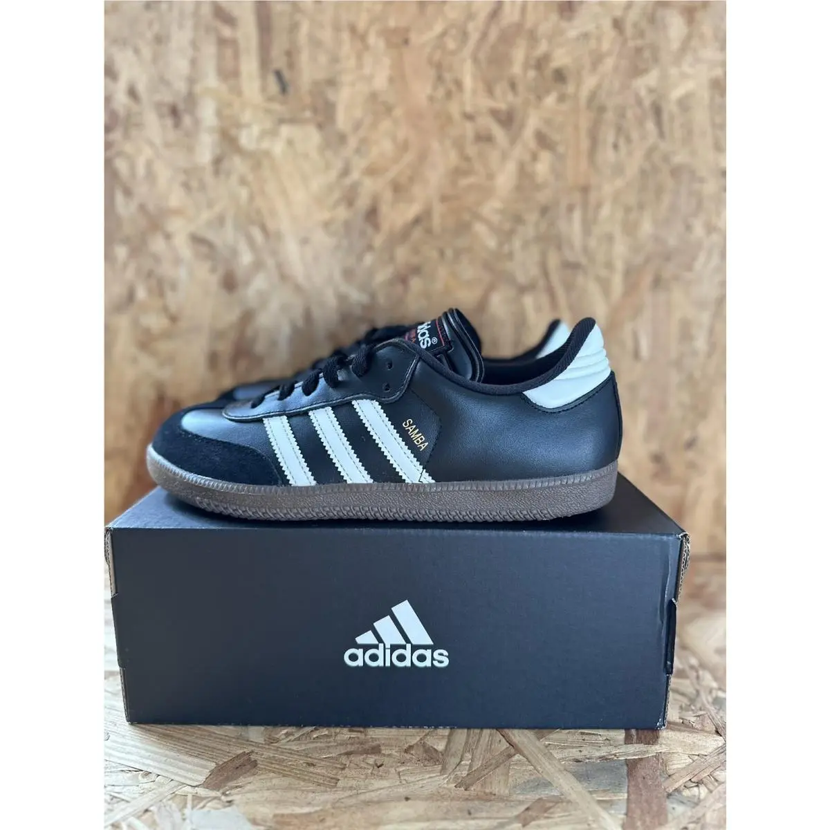 Adidas Samba Classic J Youth Black/white Soccer Size 5Y 036516