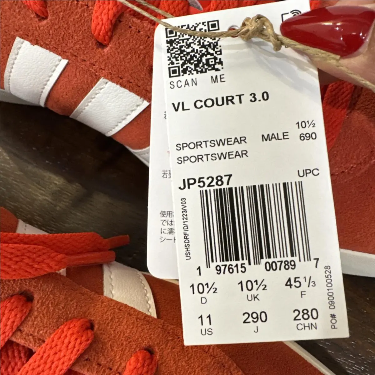 Adidas shoes - adidas Vl Court - Court - Orange (UPC: 197615007897) 7