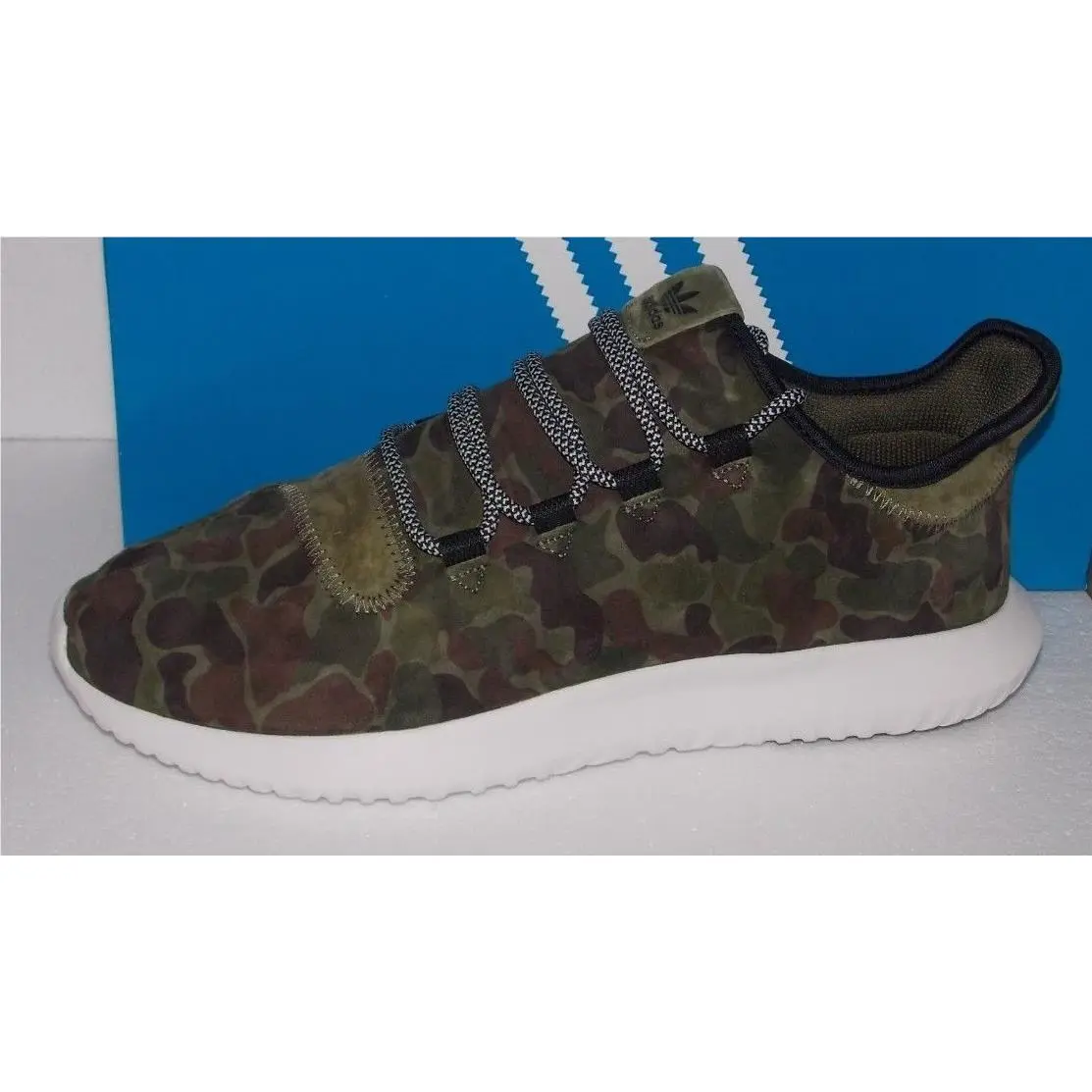 Mens Adidas Tubular Shadow in Colors Olicar / Vin White / Black Size 11.5