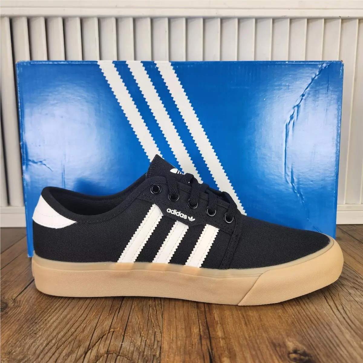 Originals Seeley XT Mens Size 7 Black White Gum Sole Skater Shoes GZ8567 by Adidas