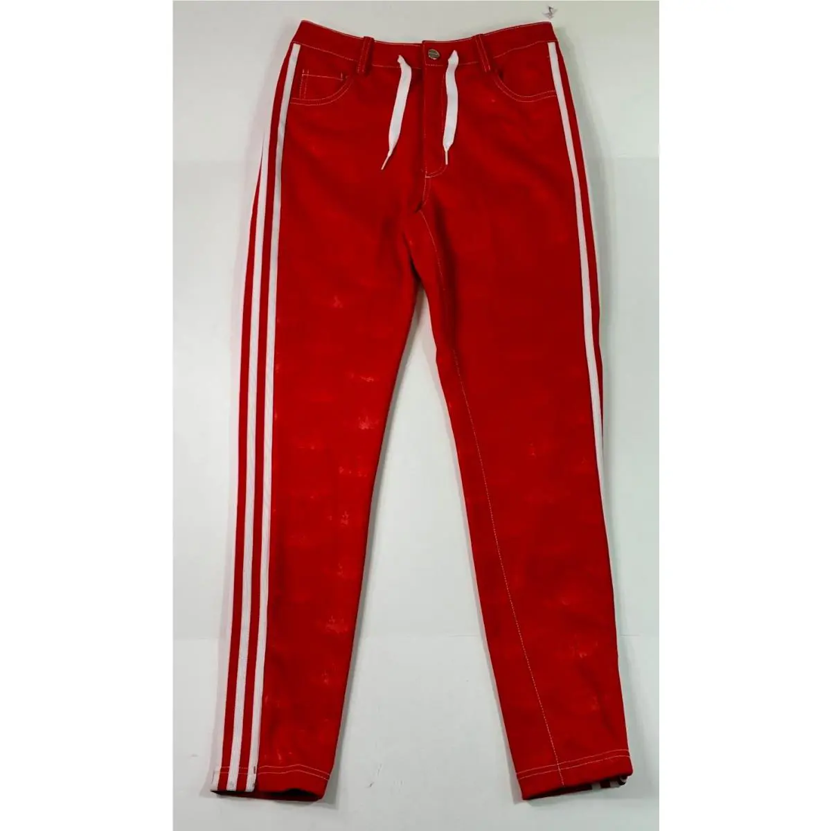 Women`s Adidas x Fiorucci Red Angel Print Track Pants Sz. S R11-11