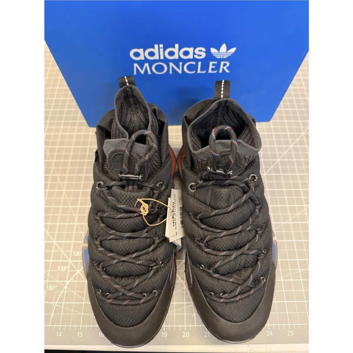 Adidas Moncler Sneakers Boost Goretex Outdoor Black Trainers Originals Size US 6