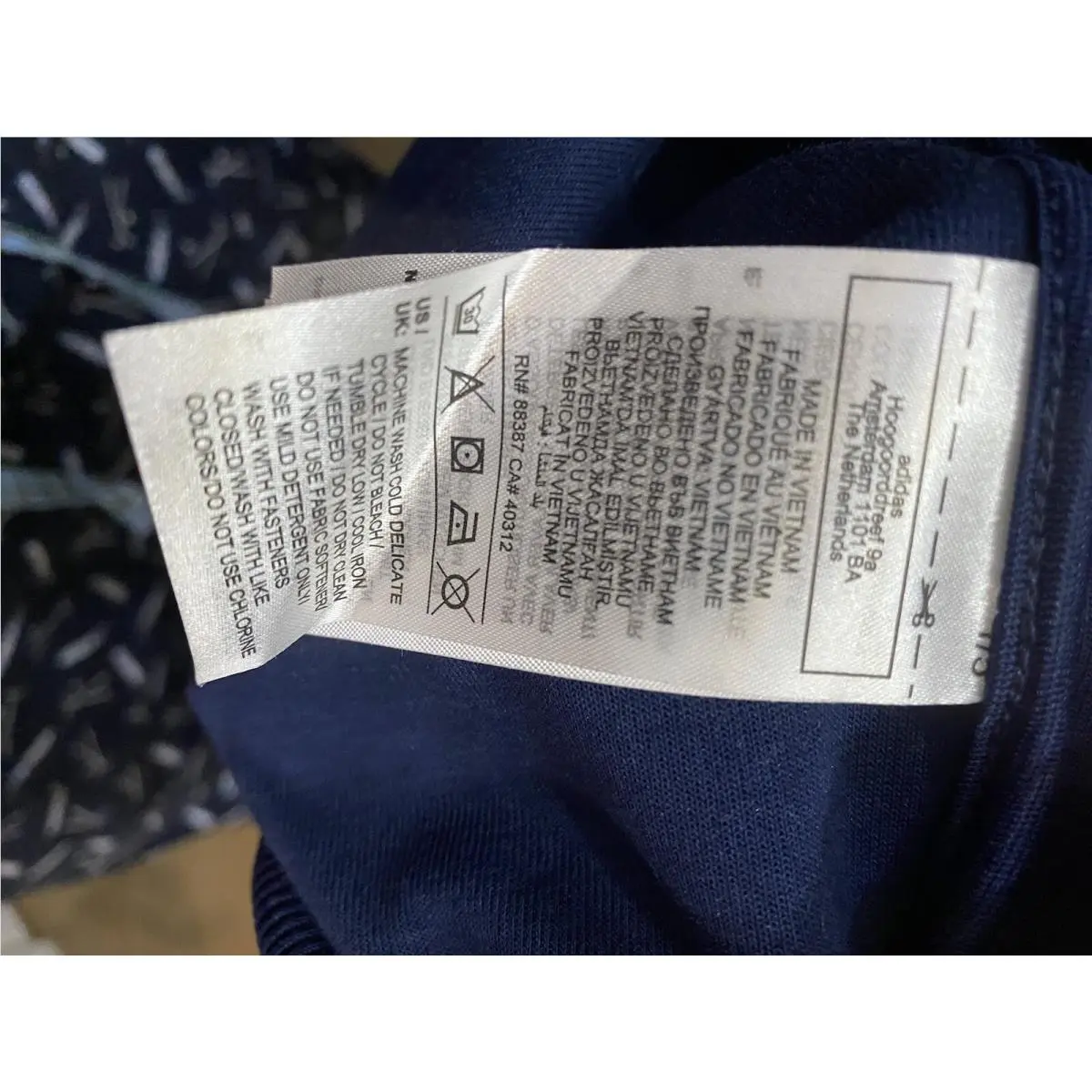 Adidas clothing - Navy Blue w/White Stripes 7