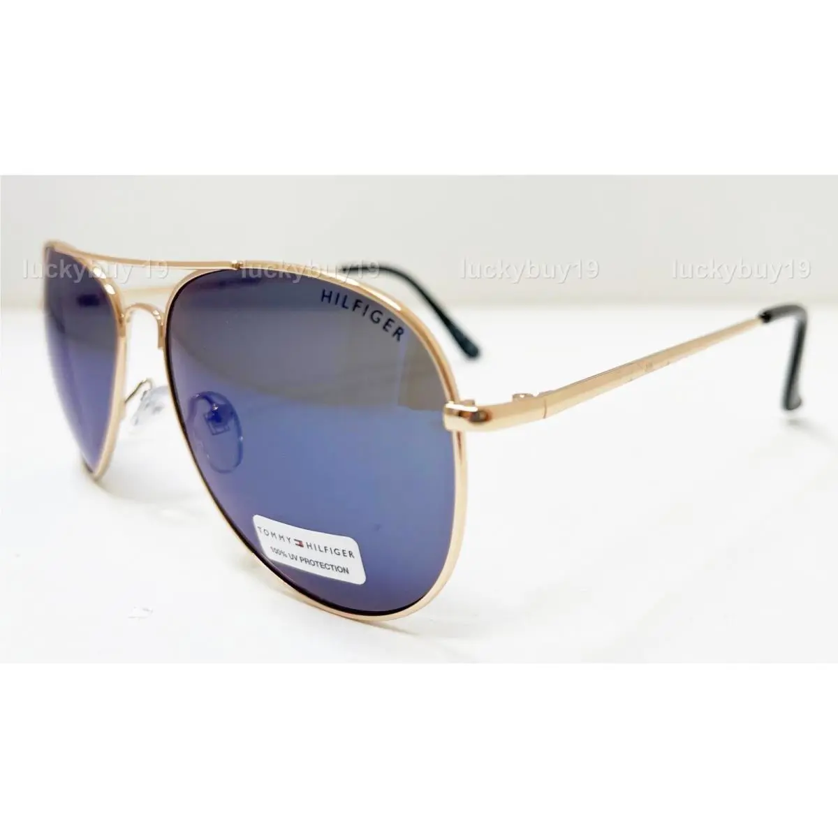 Tommy Hilfiger WMOL601P Blue Mirrored Polarized Aviator Men Sunglasses/1457/NEW