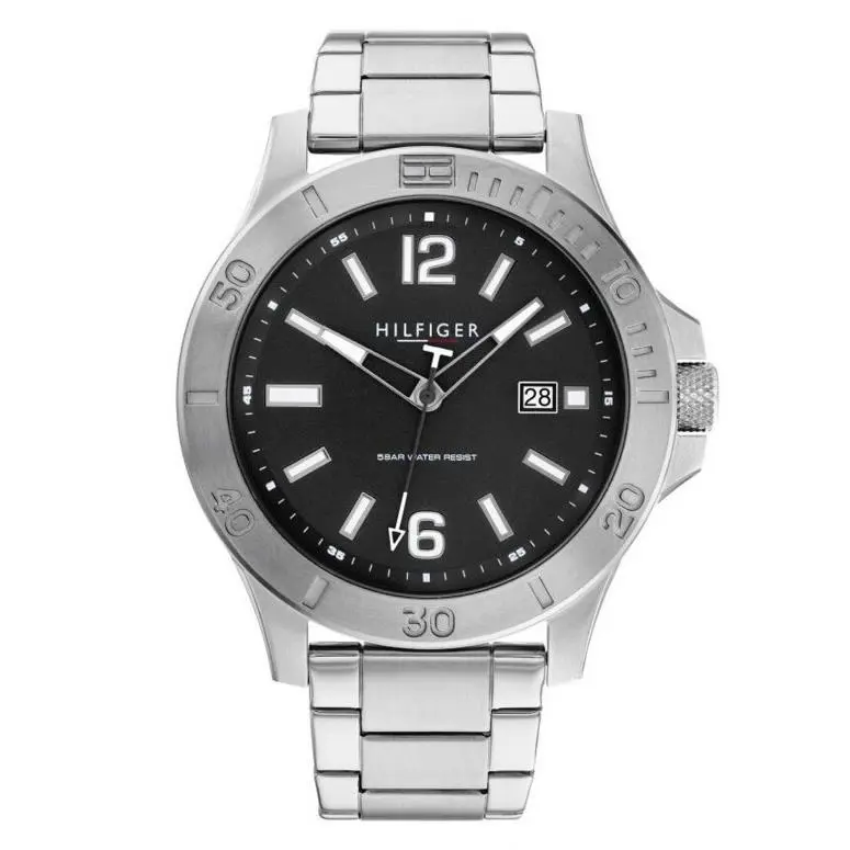 Tommy Hilfiger Gray Dial Stainless Steel Men’s Watch – 1791995