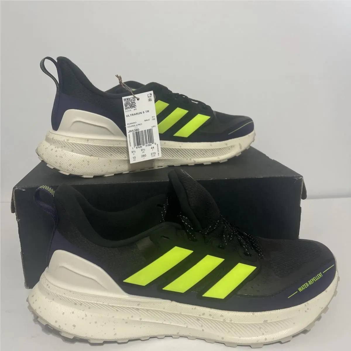 Adidas Ultra Run 5 Tr Men’s Size 10 Hiking Running Shoe Black Multi Color