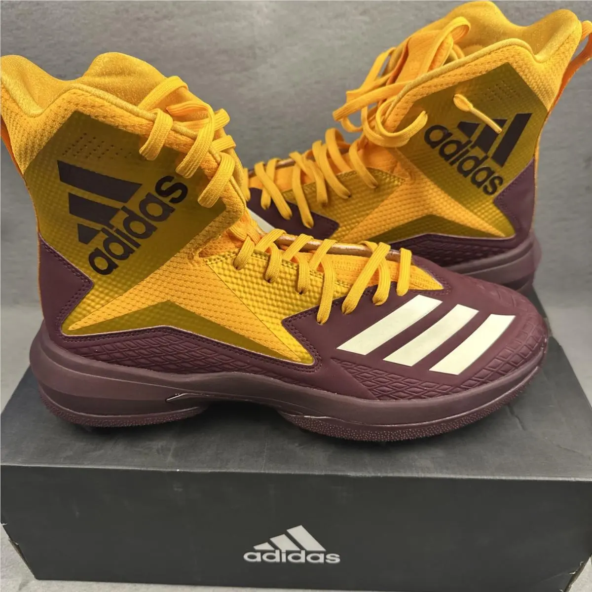Adidas SM Freak High Torsion Ncaa D97378 Mens 13.5 Football Asu Issue