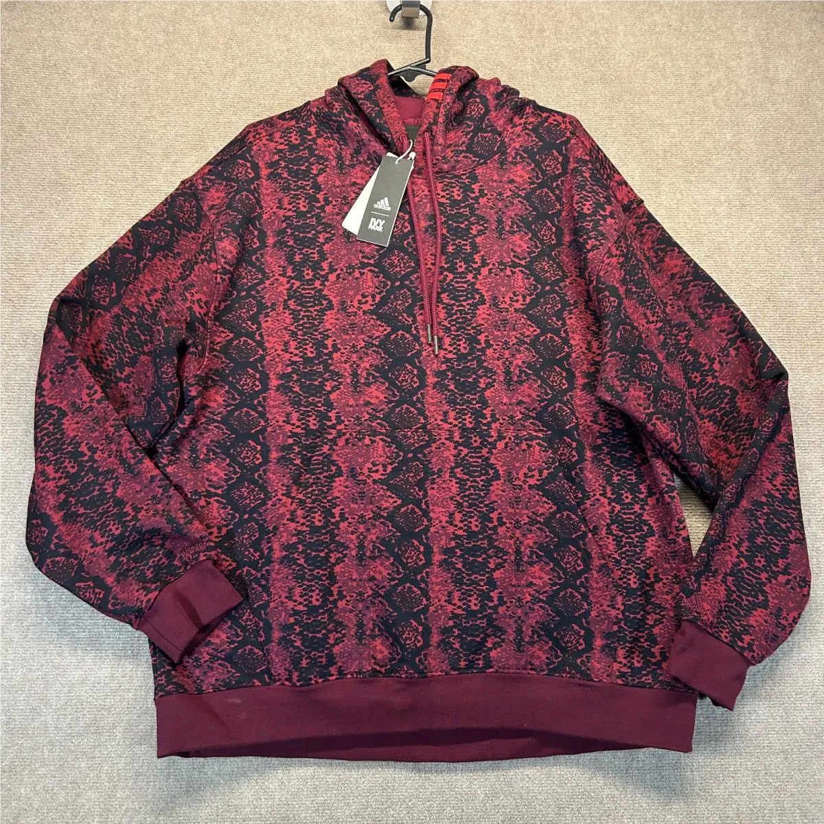 Ivy Park Adidas Ivp Hoodie Adult Large Pullover Cherry Wood Aop Originals