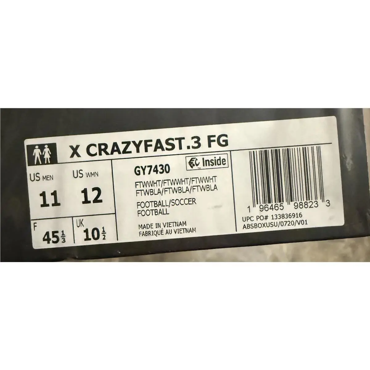 Adidas shoes - adidas X Crazyfast - Crazyfast - GY7430 - White (UPC: 0196465988233) 5