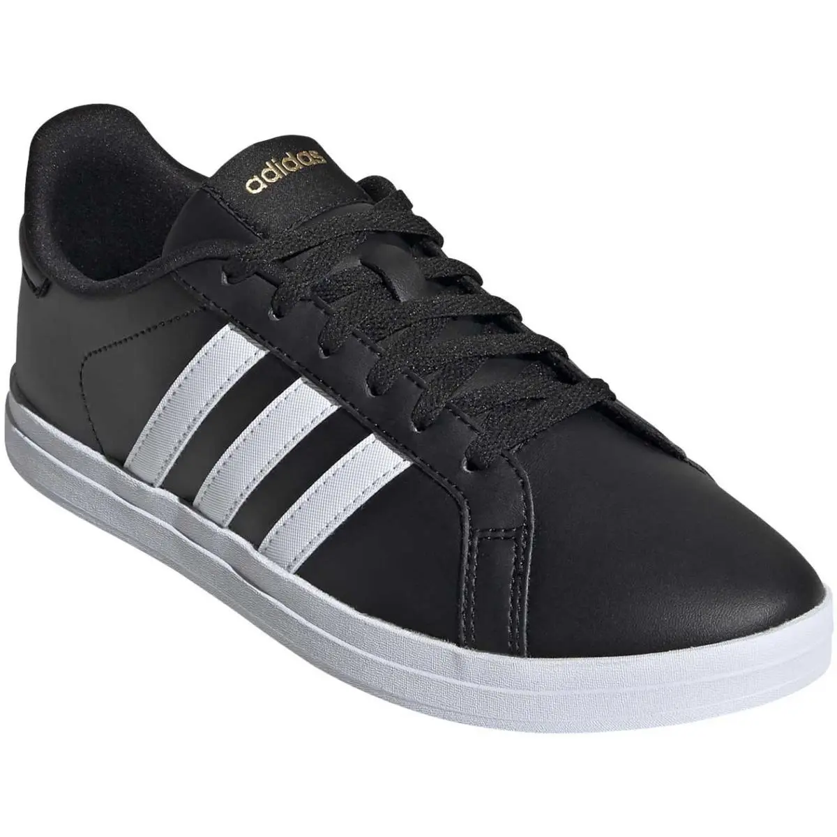 Size 8.5 - Adidas Women’s Courtpoint Tennis-inspired Sneakers – Black/white