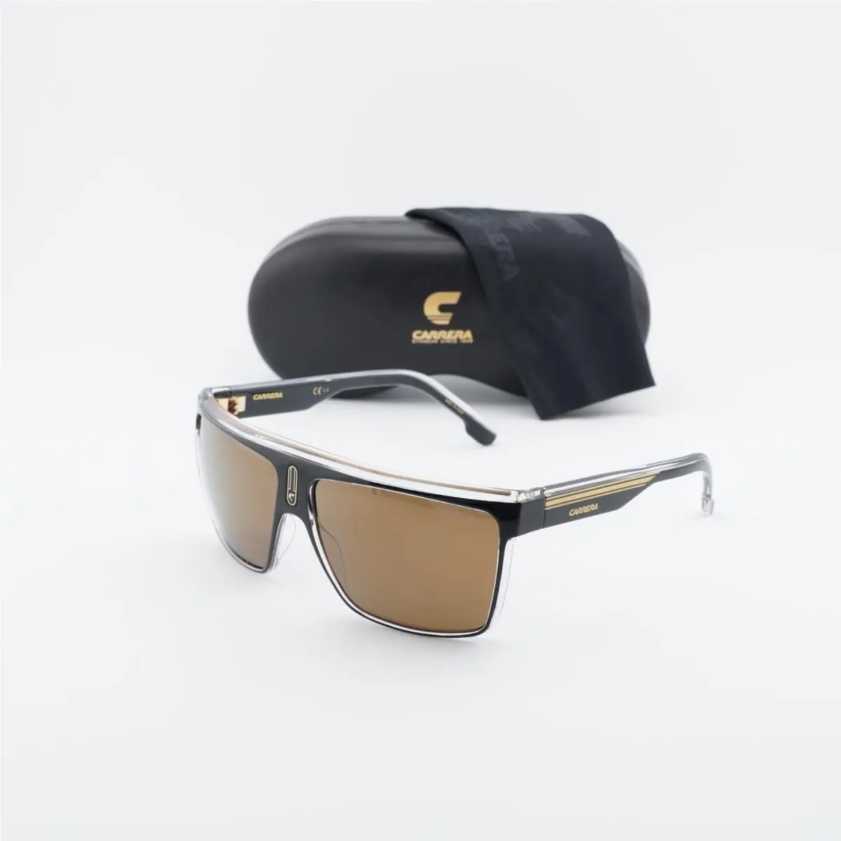 Carrera 22/N 02M2 YL Black Gold/gold Polarized 63-12-130 Sunglasses