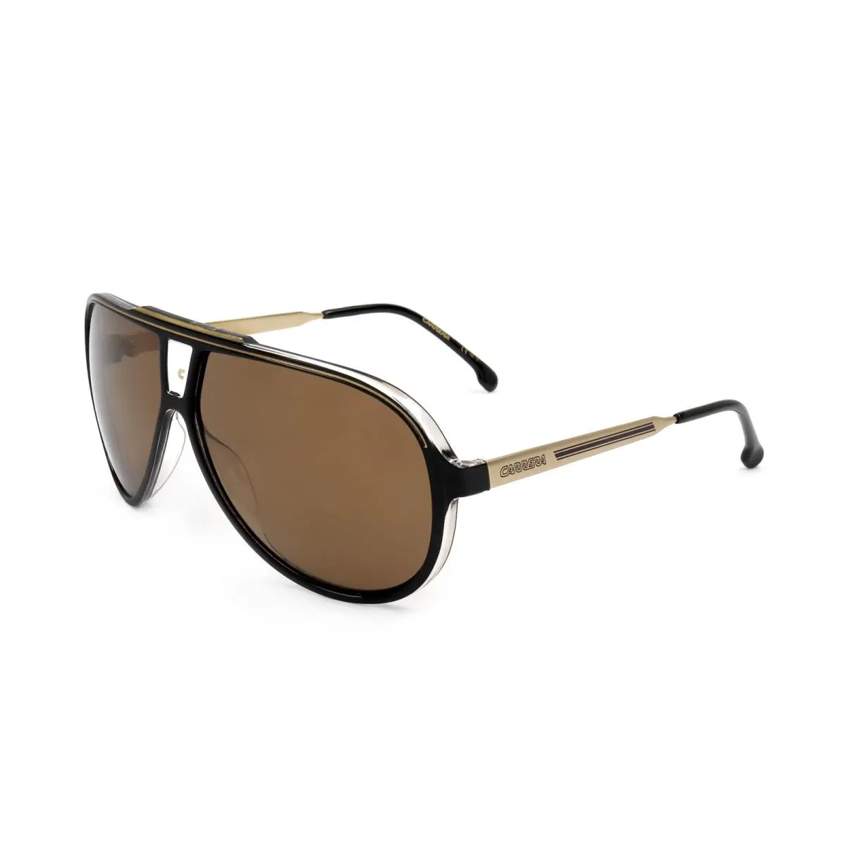 Carrera Men`s 63mm Black Gold Sunglasses CARRERA1050-S-2M2-63