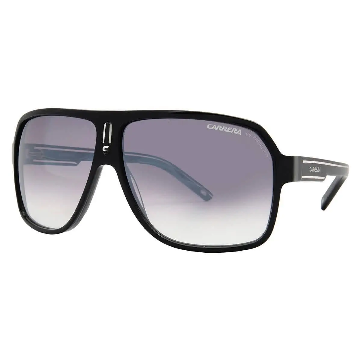 Carrera Grey Silver Navigator Men`s Sunglasses Carrera 27 0XAX/IC 62