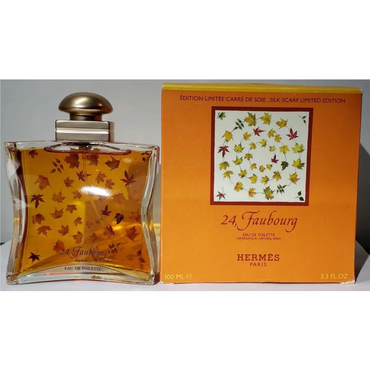 Hermes 24 Faubourg Silk Scarf Lmtd ED Eau de Toilette Edt Spray Perfume 3.3 oz