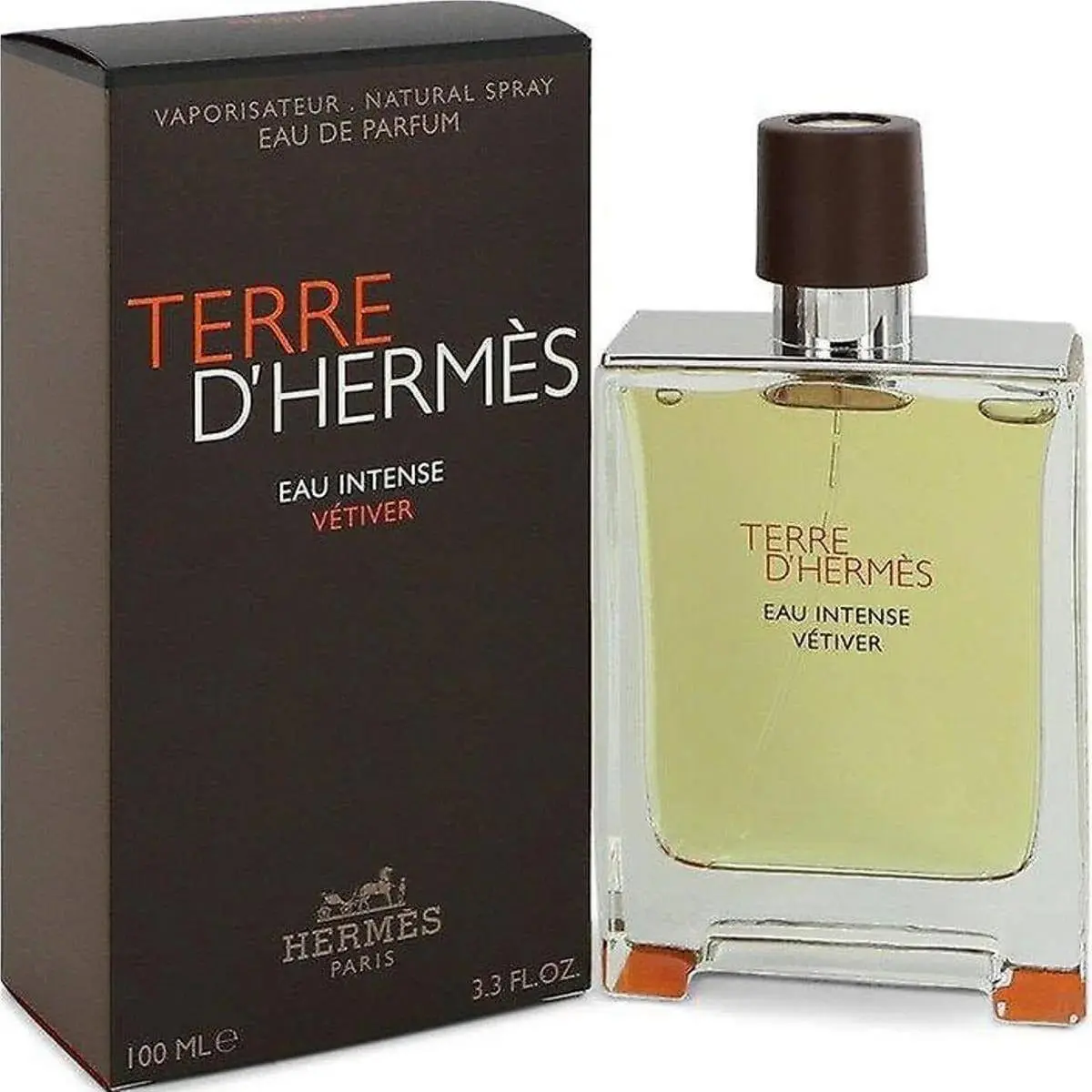 Terre D`hermes Eau Intense Vetiver by Hermes Men Edp 3.3 / 3.4 oz