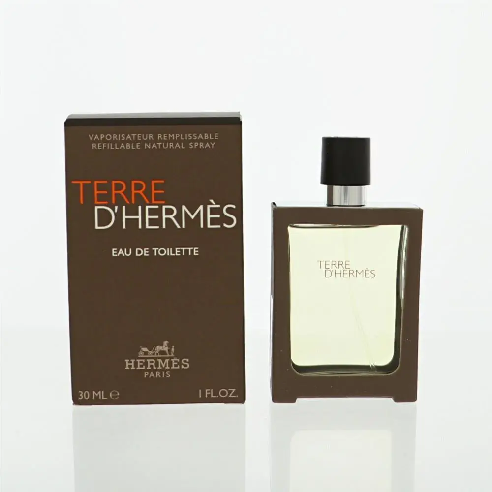 Terre D`hermes 1.00 Oz Eau De Toilette Spray by Hermes Box For Men
