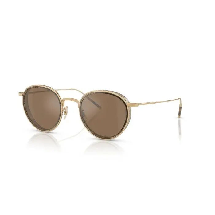 0OV1318ST Tk-8 Sun 5264G8 - 18k Gold Plated Men`s Sunglasses by Oliver Peoples