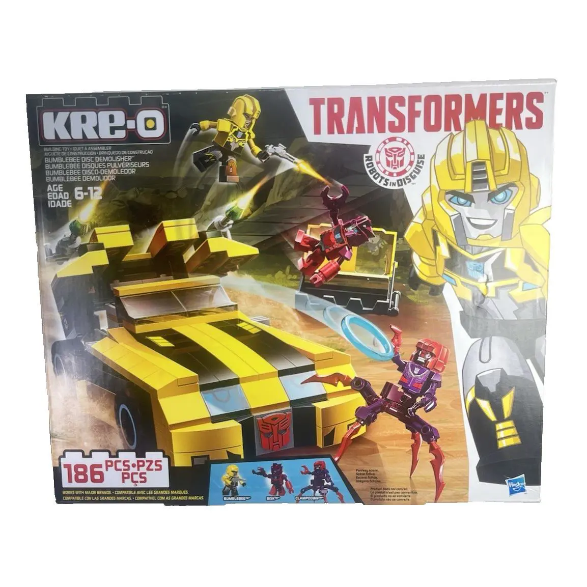 Transformers Kreo Kre-o Bumblebee Disc Demolisher B0949 3 Kreons 2014 Rare