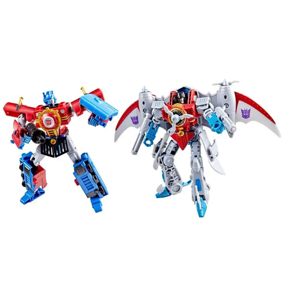 Optimus Prime and Starscream Set of 2 Transformers Timelines Hearts of Steel