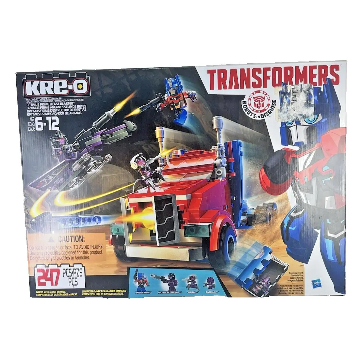Transformers Kreo Kre-o Optimus Prime Beast Blaster B0951 4 Kreons 2014 Rare