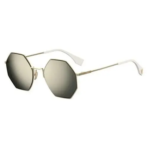 Fendi Eyeline FF 0292/S J5G UE Sunglasses Gold Frame / Grey Gold Mirror Lens