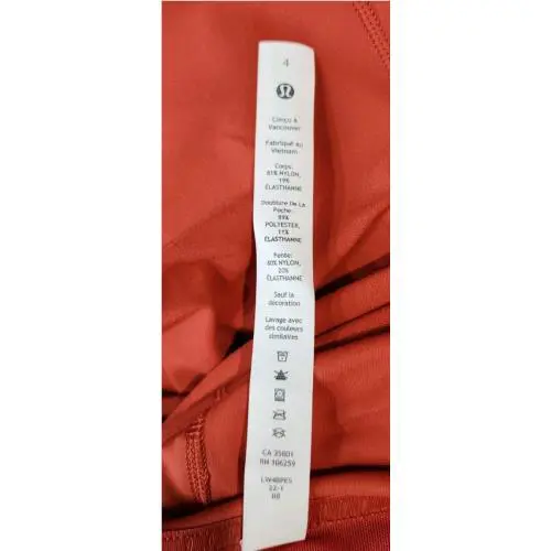 Lululemon clothing - Orange 2